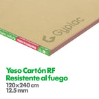 PL. YESO CARTON RF 12,5MM 1,20 X 2,40MT