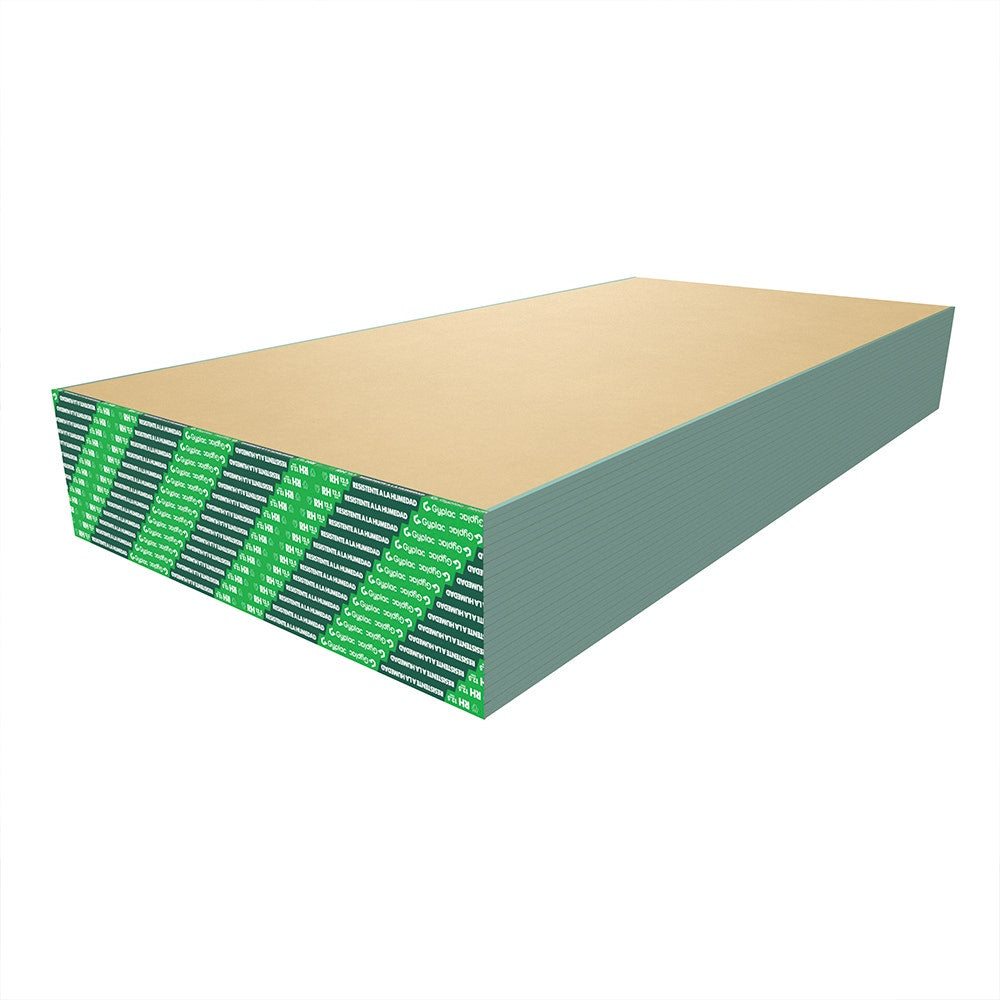 PL. YESO CARTON RH 12.5MM 1.20 X 2.40MT