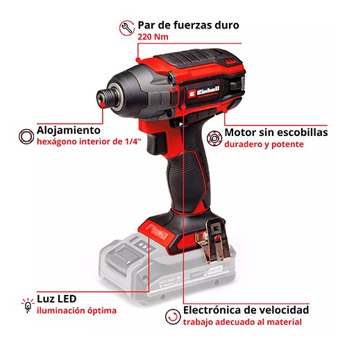 Einhell Atornillador Impacto 18v 180nm TP-CI 18 LI