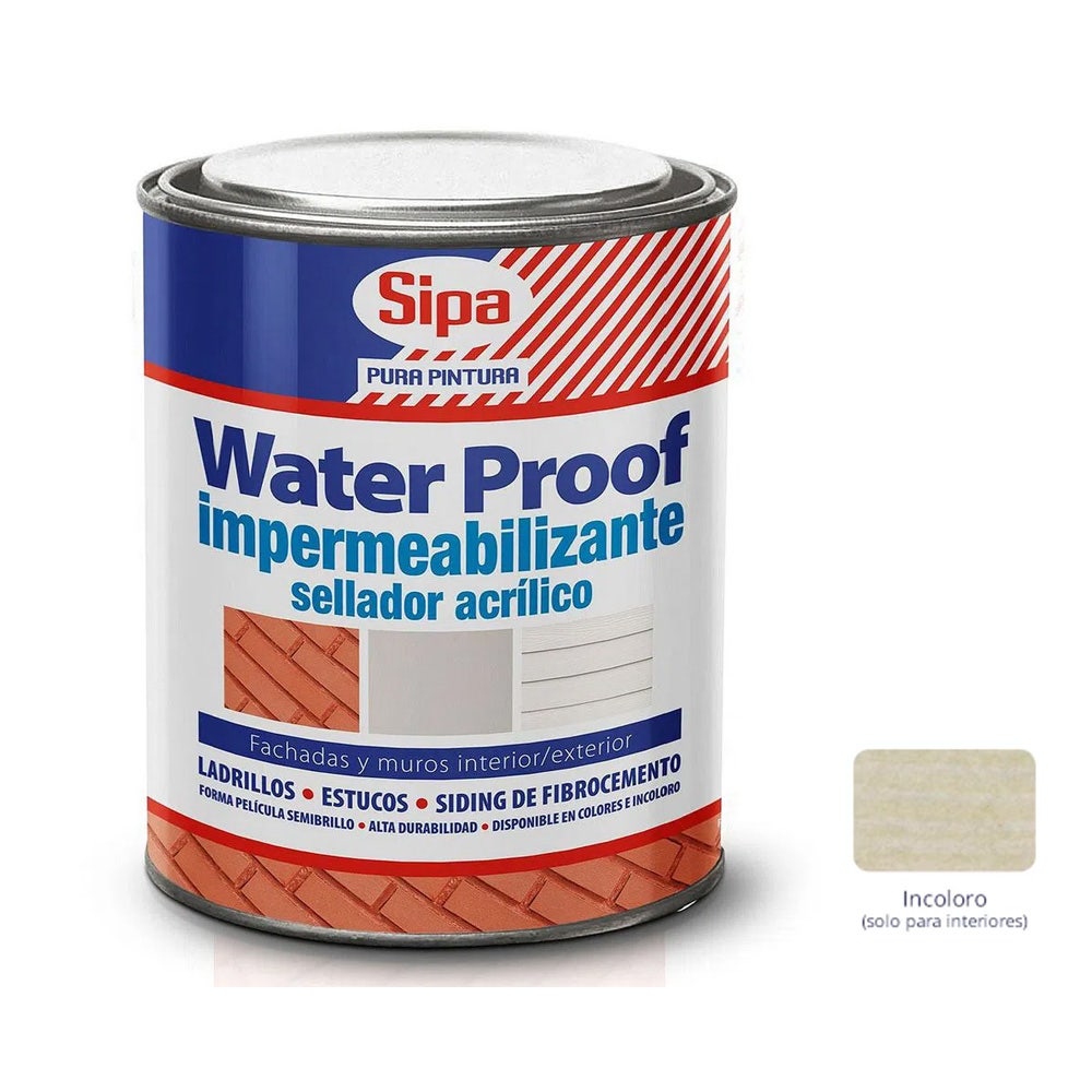 SIPA WATER PROOF ACRILICO INCOLORO 1/4