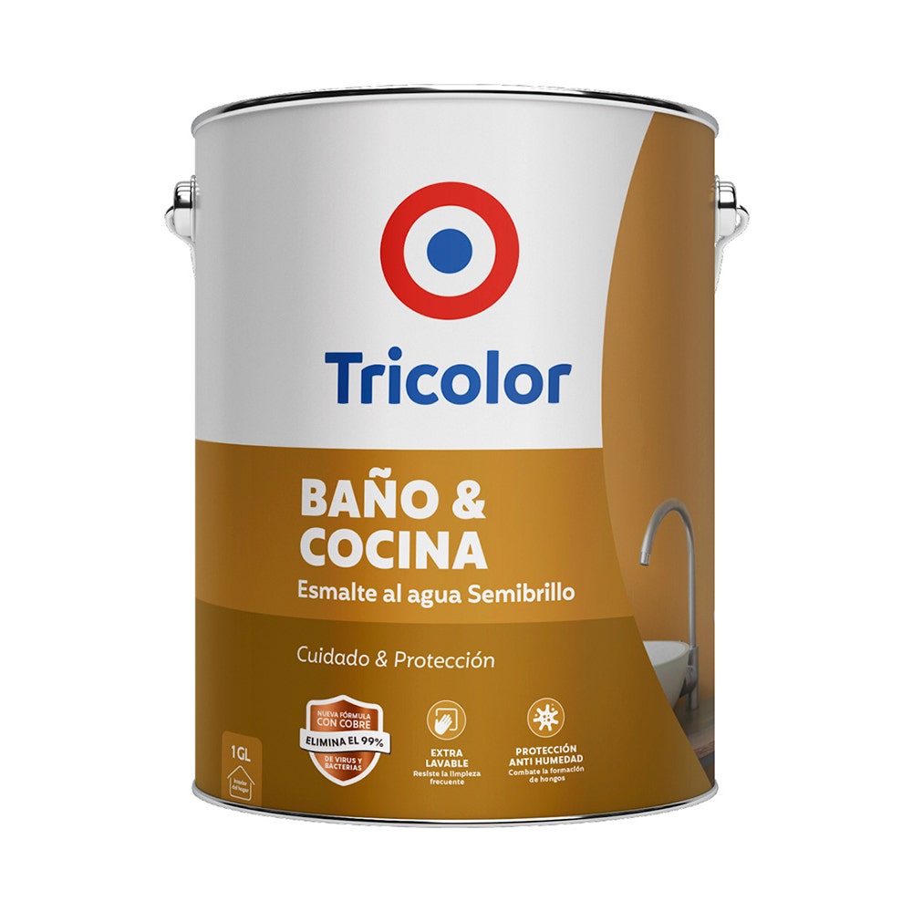 TRICOLOR BAÑO Y COCINA BLANCO 1 GL