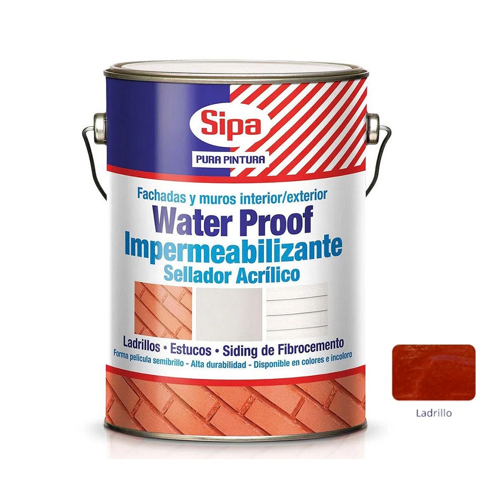 SIPA WATER PROOF ACRILICO LADRILLO GALON