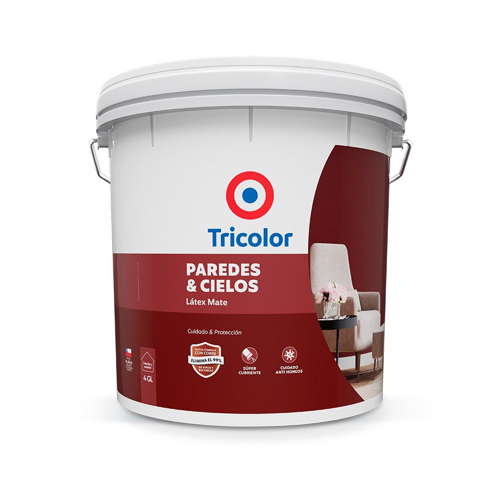 TRICOLOR LATEX PAREDES Y CIELO BASE C 4GL