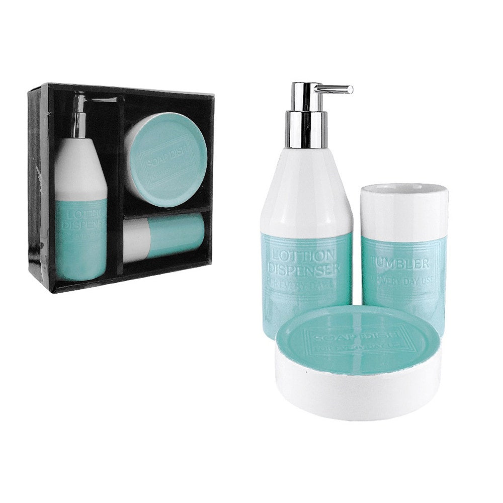 PACIFIC CLUB ACCESORIOS P/BAÑO 3PZAS 21.5CM 38310