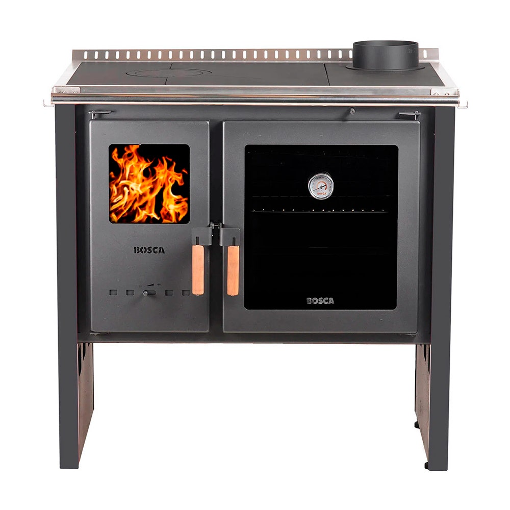 BOSCA COCINA A LEÑA HESTIA 90 CHARCOAL