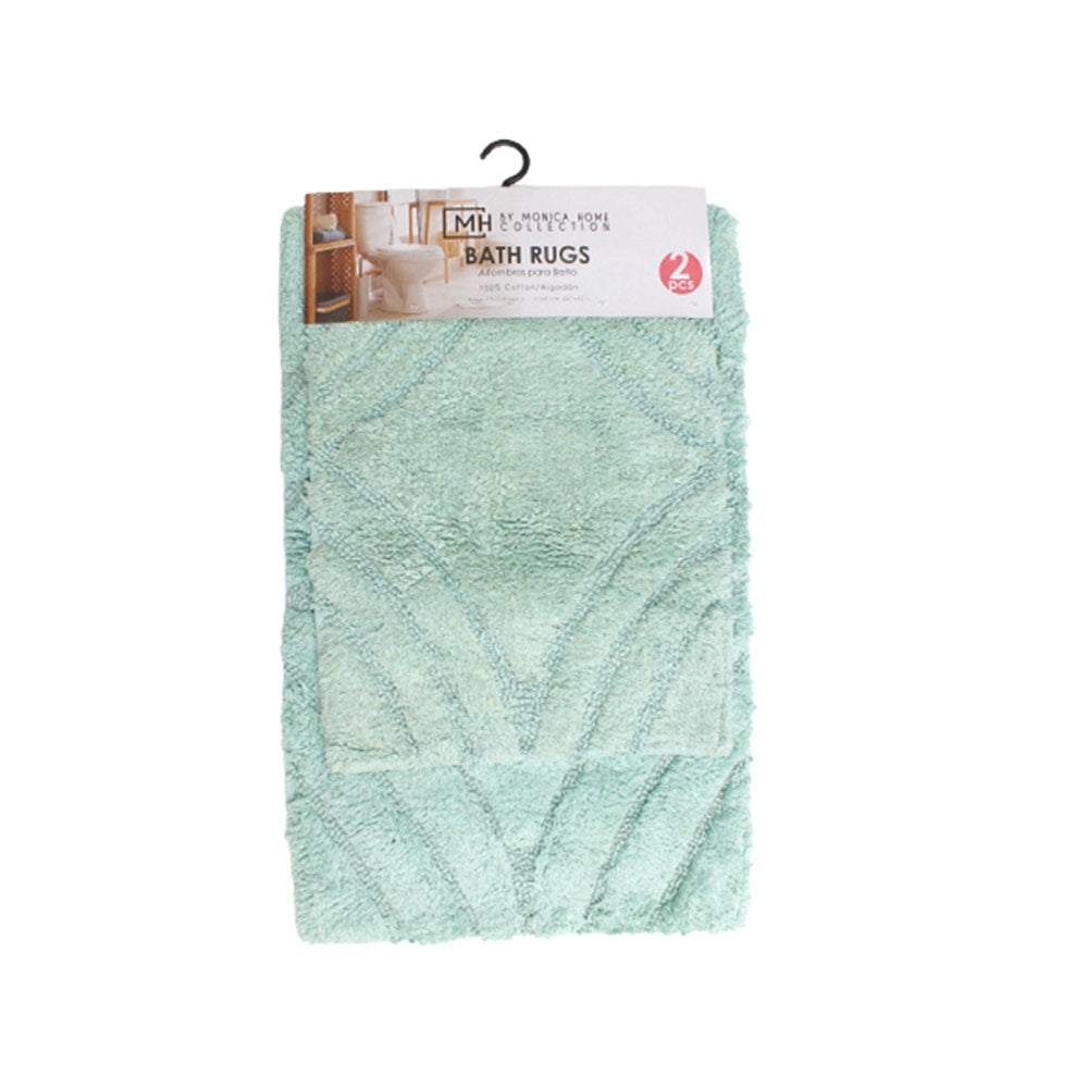 MONICA HOMES COLLECTION ALFOMBRAS P/BAÑO 2PZAS 176
