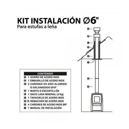 Amesti Kit Base 4mt 6" A. Inox