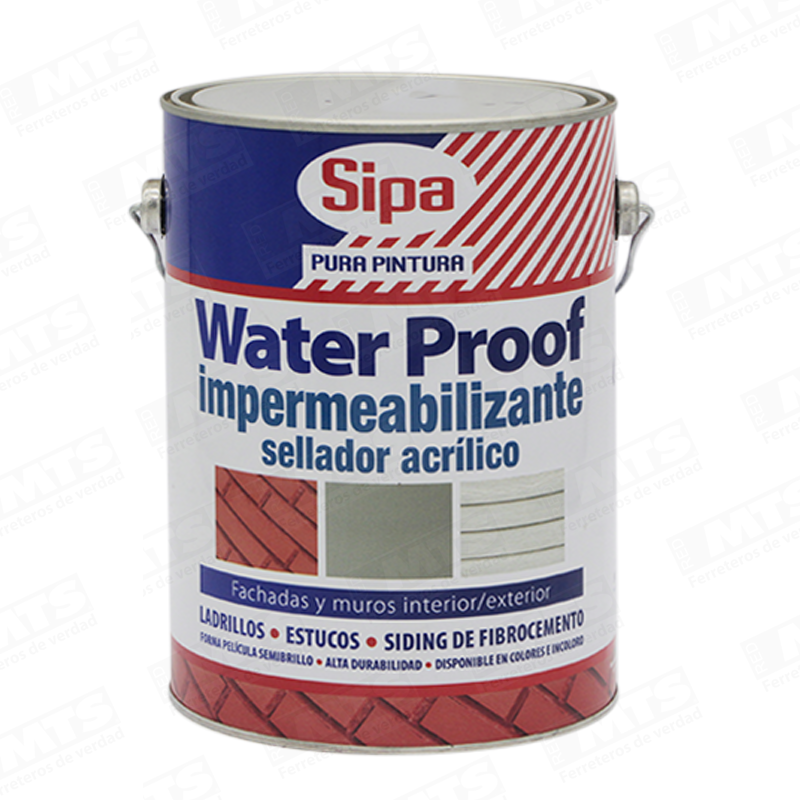 SIPA WATER PROOF ACRILICO INCOLORO GALON