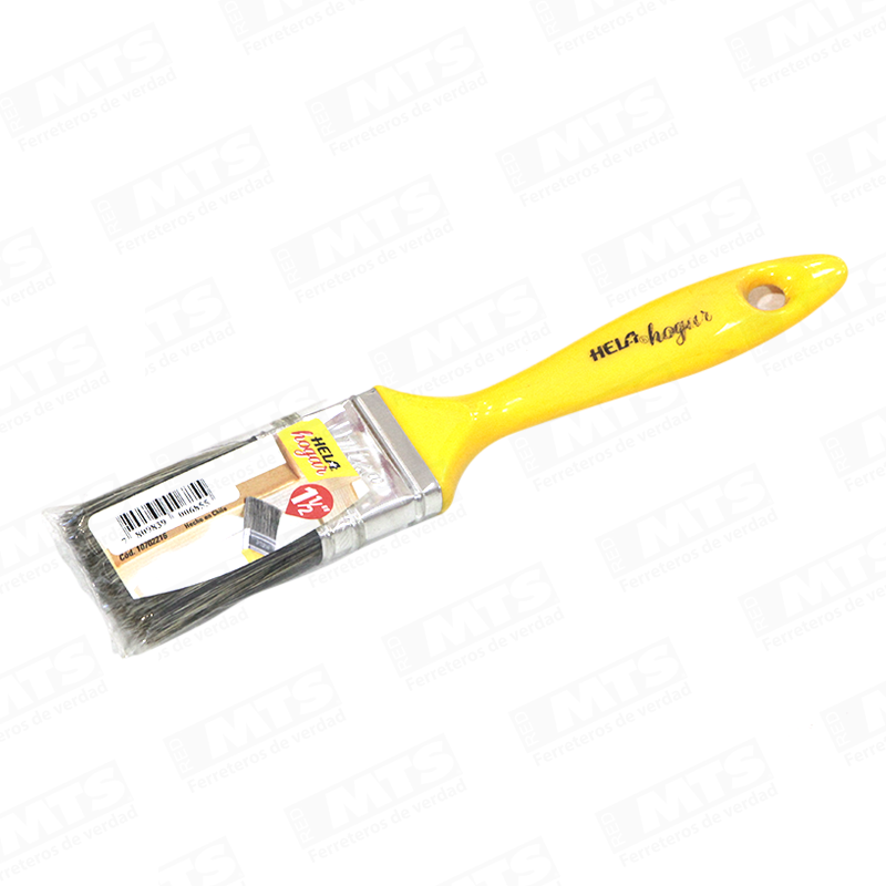 HELA BROCHA HOGAR 1/2 X 1. 1/2 MGO PLAST AMARILLO