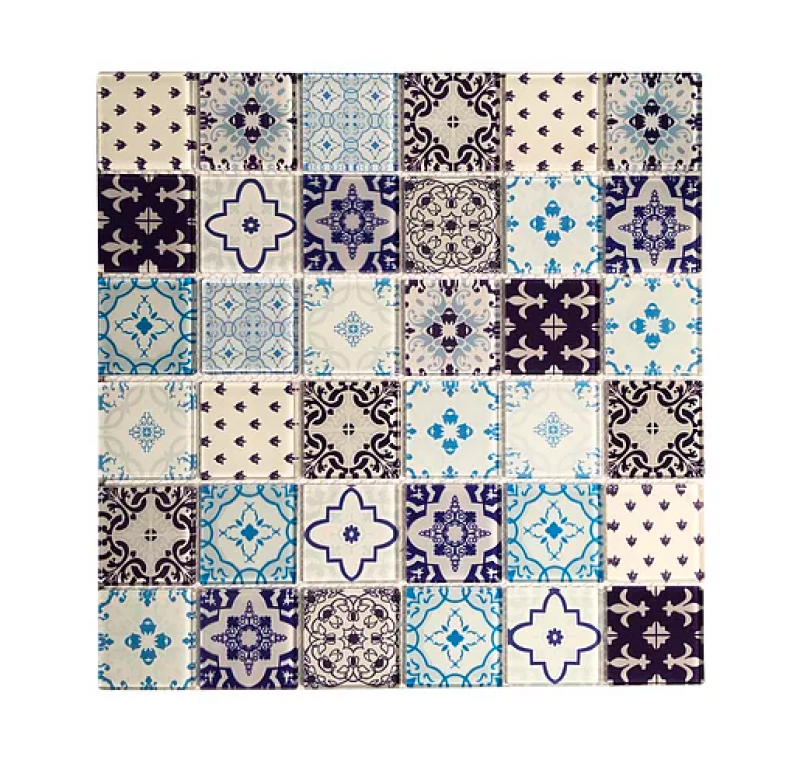 DECORALIA MALLA MOSAIC. VID OCEANO 30X30CM PR5801A
