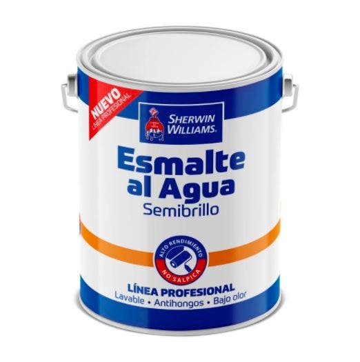 SW ESMALTE AGUA S/BRILLO BLANCO GLN
