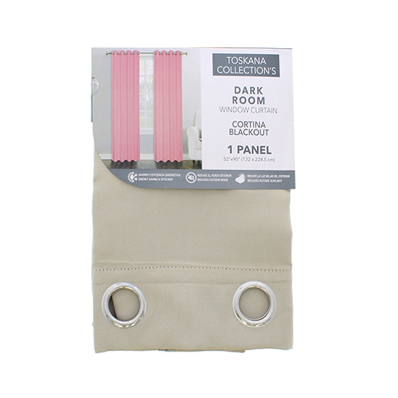 TOSKANA CORTINA BLACKOUT 52X90 GRIS 1241