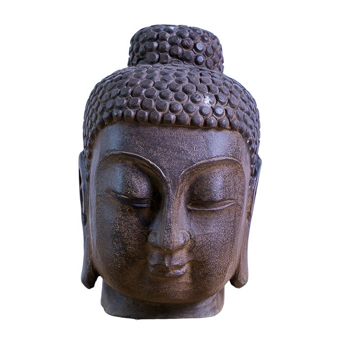 HIMALAYA BUDDHA HEAD 30CM PIEDRA ESCULPIDA ST-10