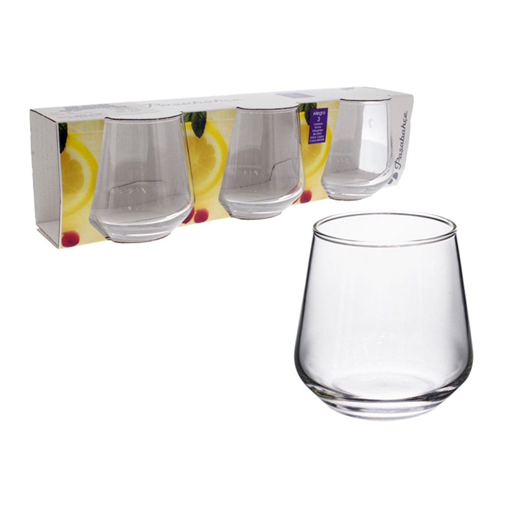 PASABAHCE VASO (ALLEGRA) 3 PCS 345CC 748-420184