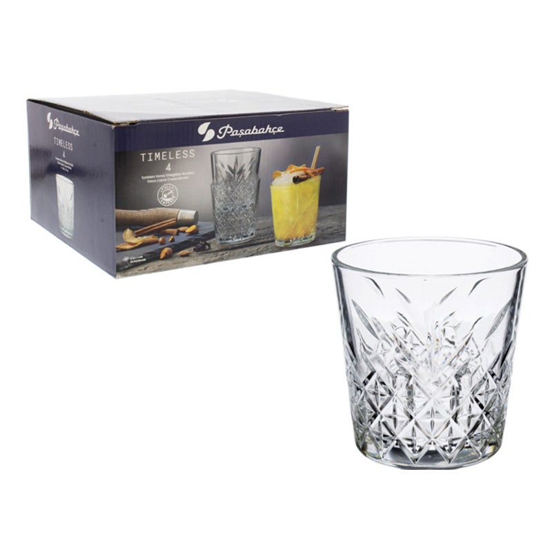 PASABAHCE VASO (TIMELESS) 4PZAS 355CC 748-520074