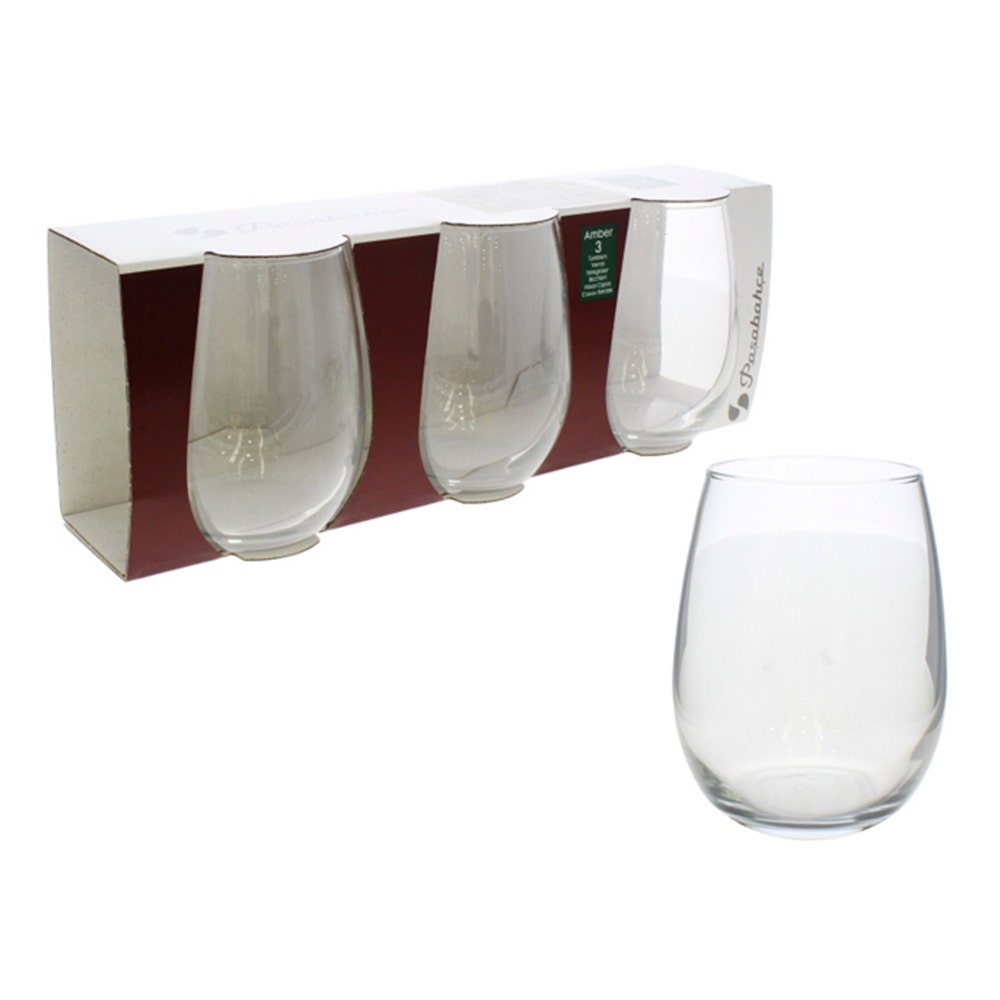 PASABAHCE VASO (AMBER) 3PZAS 440CC 748-420858A
