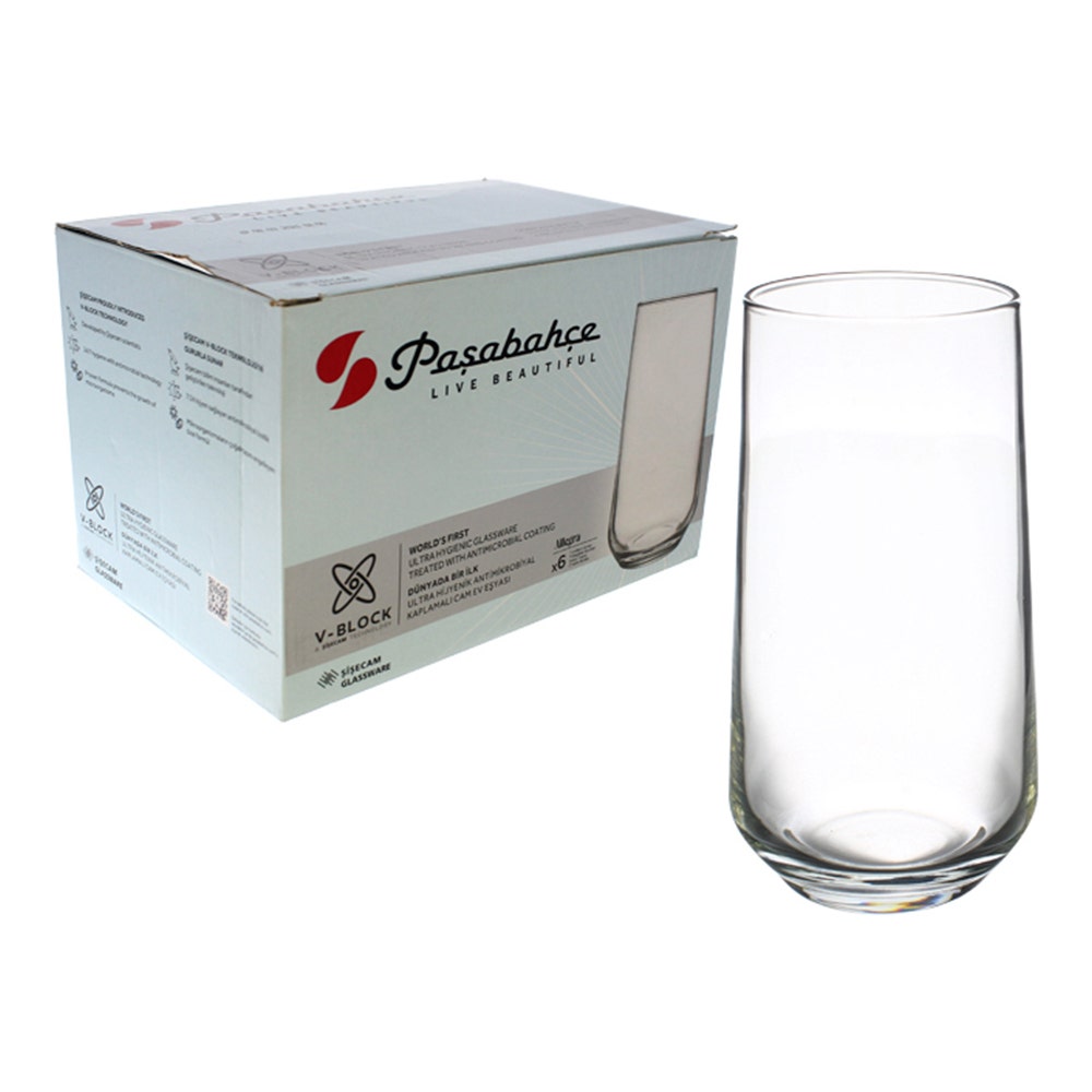PASABAHCE VASO (ALLEGRA) 6 PCS 470CC 748-420015A