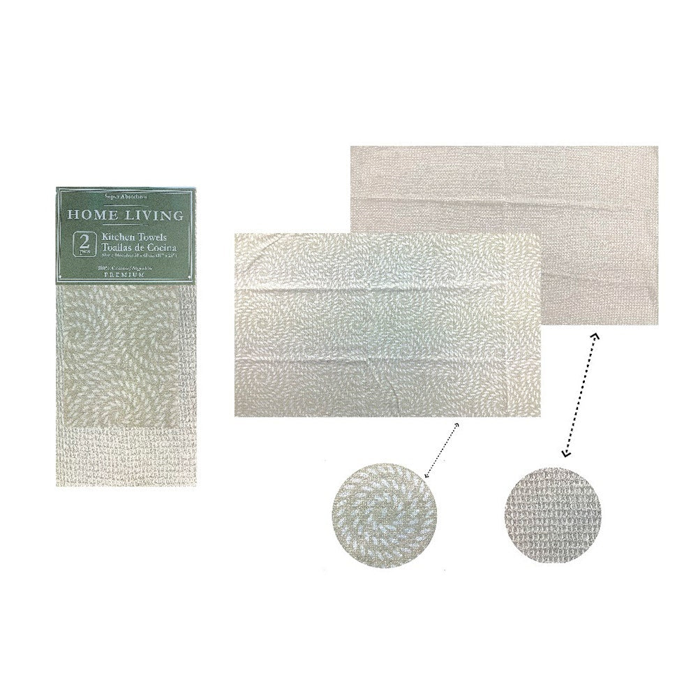 HOME LIVING TOALLA P/COCINA 2 PZAS SET 1406512