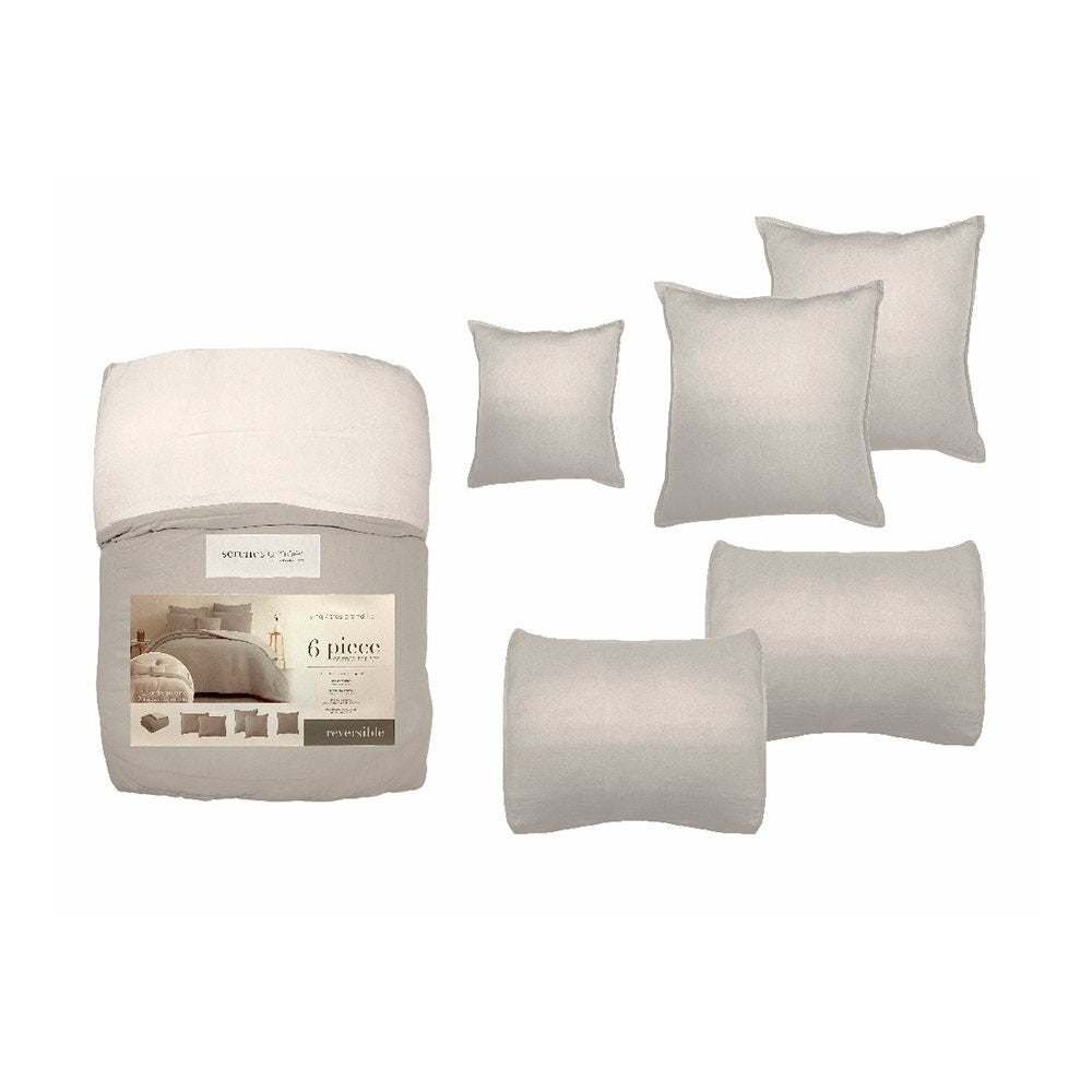 SERENESLUMBER COBERTOR QUEEN 6 PZAS 724-CMA3323
