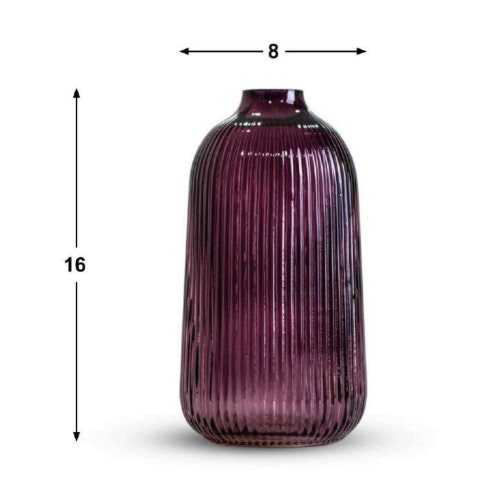 Jarron Eucaliptus Bajo Lila B0739