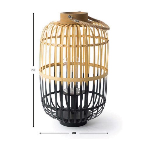 Farolillo Phi Phi Bambu Natural Negro B0049