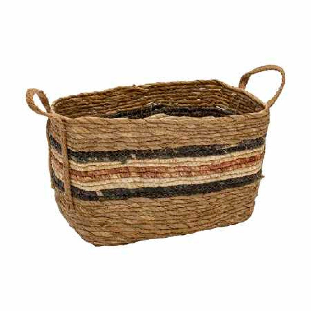 BIGHOUSE CANASTO 38X26X23CM YUTE RECTANGULAR LINEA