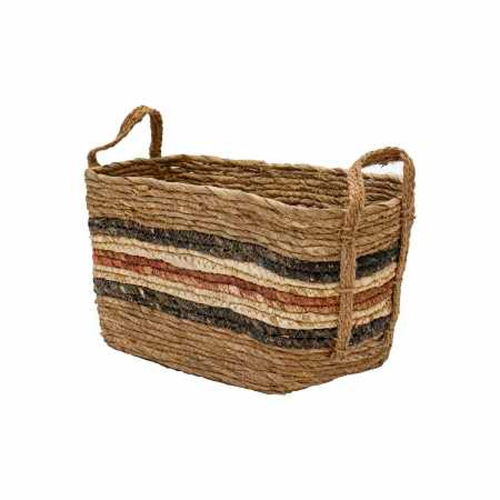 BIGHOUSE CANASTO 33X22X20CM YUTE RECTANGULAR LINEA