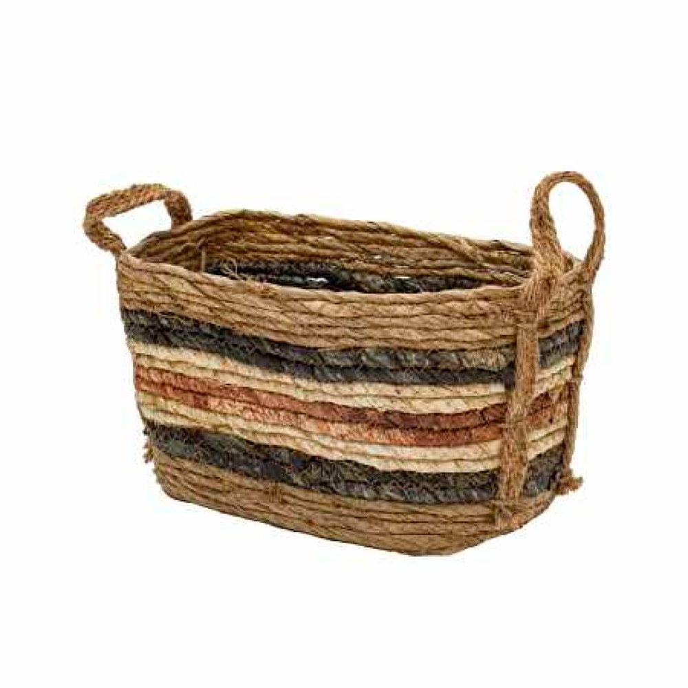 BIGHOUSE CANASTO 28X18X16CM YUTE RECTANGULAR LINEA