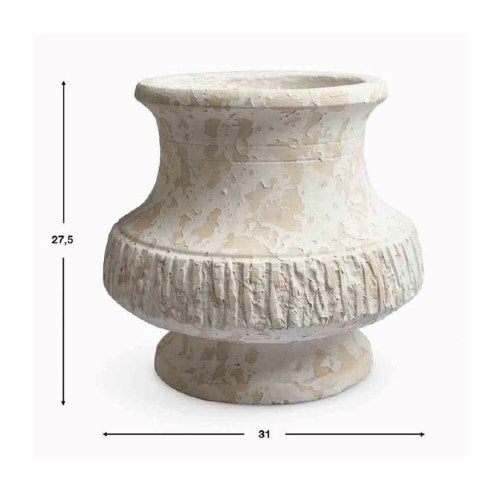 Maceta Mykonos Copa Blanco B0301