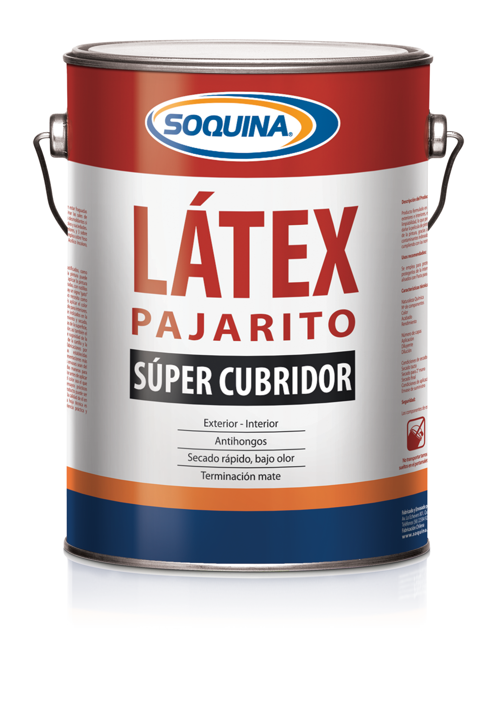 SOQUINA LATEX PAJARITO GLN BLANCO