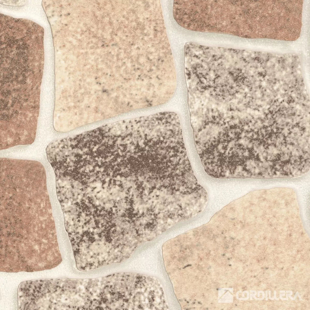 Cerámica Exterior Cordillera Adoquín Beige Plus 45x45 cm Caja 2,29 m²
