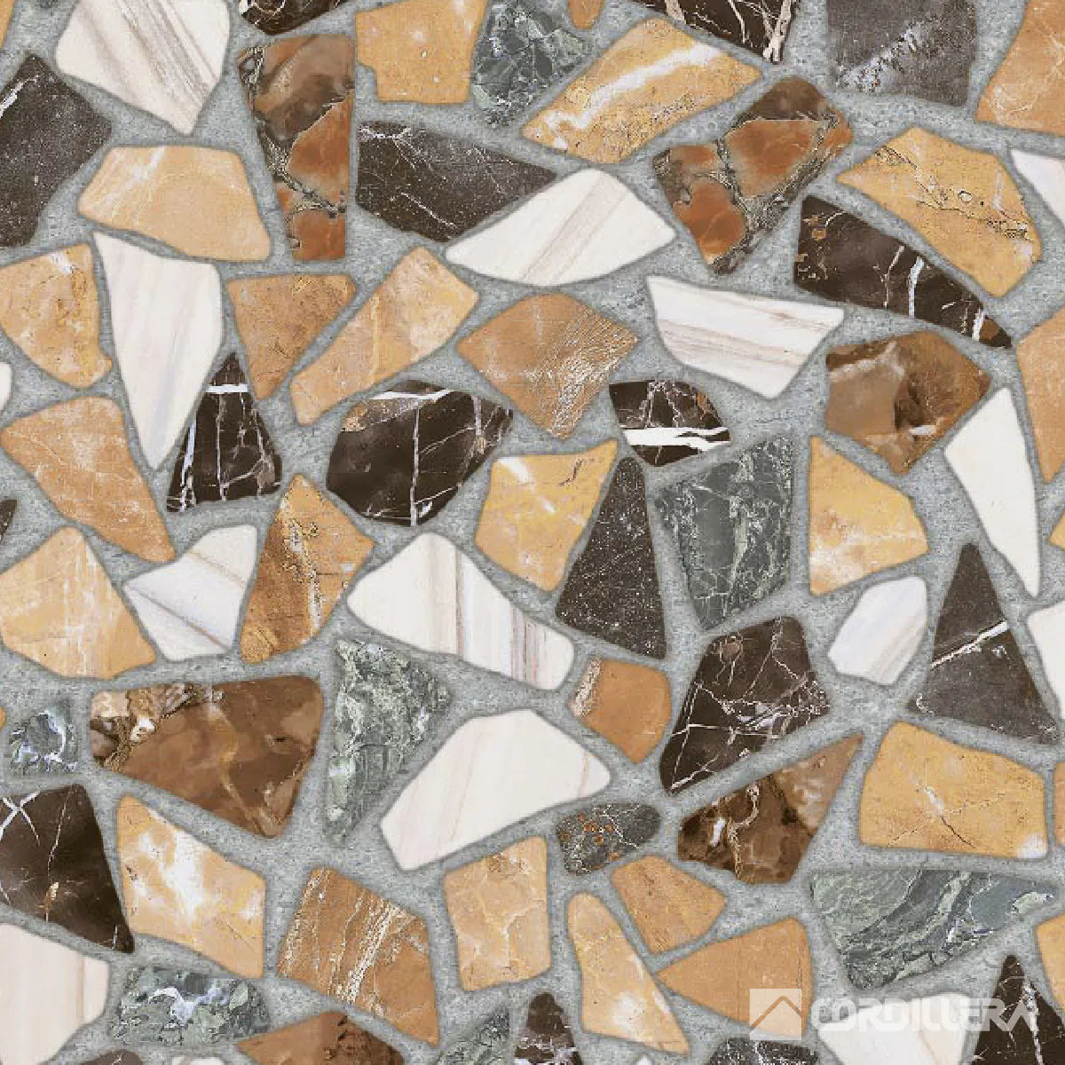 Cerámica Tipo Piedra Cordillera Mosaik Color 45x45 cm Caja 2,29 m²