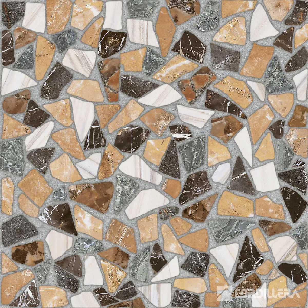 Cerámica Tipo Piedra Cordillera Mosaik Color 45x45 cm Caja 2,29 m²