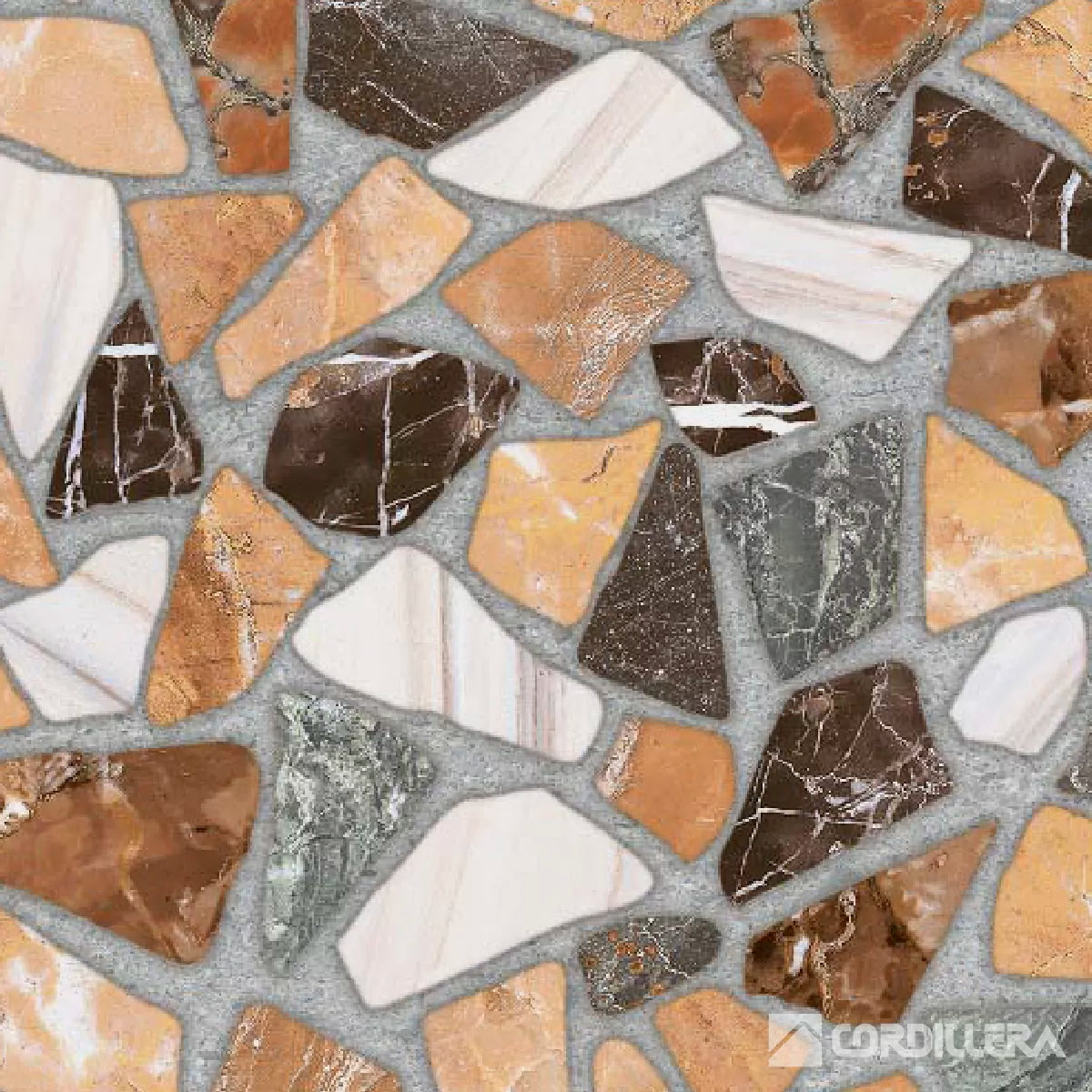 Cerámica Tipo Piedra Cordillera Mosaik Color 45x45 cm Caja 2,29 m²