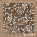 Cerámica Tipo Piedra Cordillera Woodriver Gris 45x45 cm Caja 2,29 m²