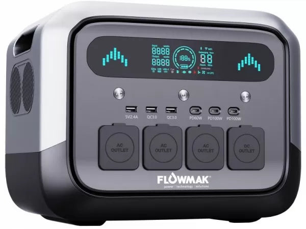 Estación de Energía Portátil Flowmak Pro1200 1200W 1024Wh