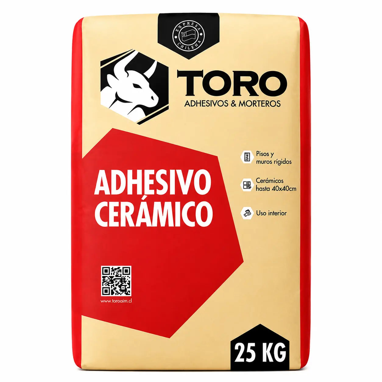 Adhesivo Cerámico Toro 25 kg para Pisos y Muros