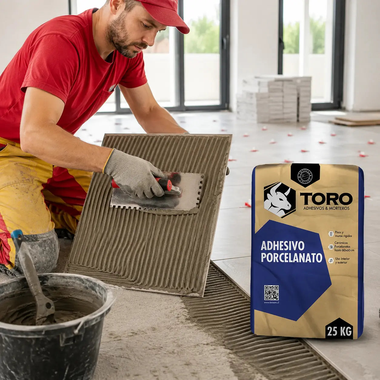 Adhesivo Porcelanato Toro Doble Acción 25 kg