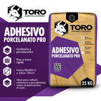 Adhesivo para Porcelanato Toro Pro 25 kg