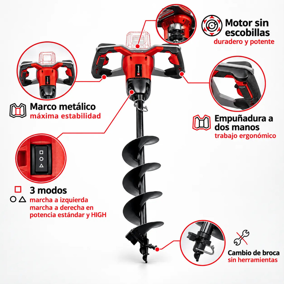 Ahoyador Inalámbrico Einhell GP-EA 18/150 Li BL-Solo 18 V
