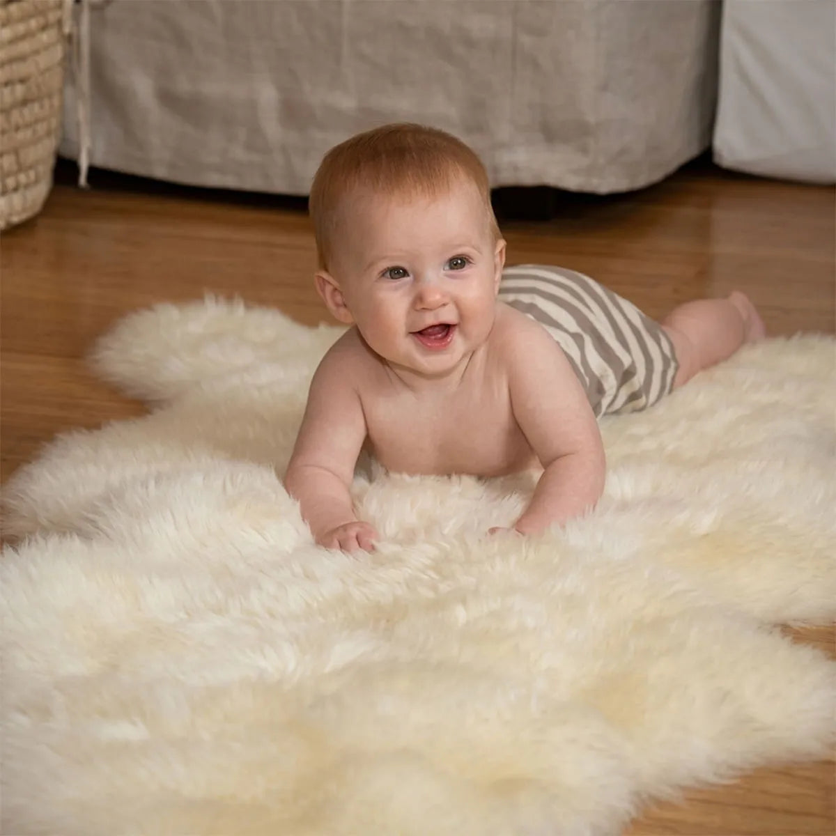 Alfombra Bajada de Cama de Piel de Oveja Natural Lizcal