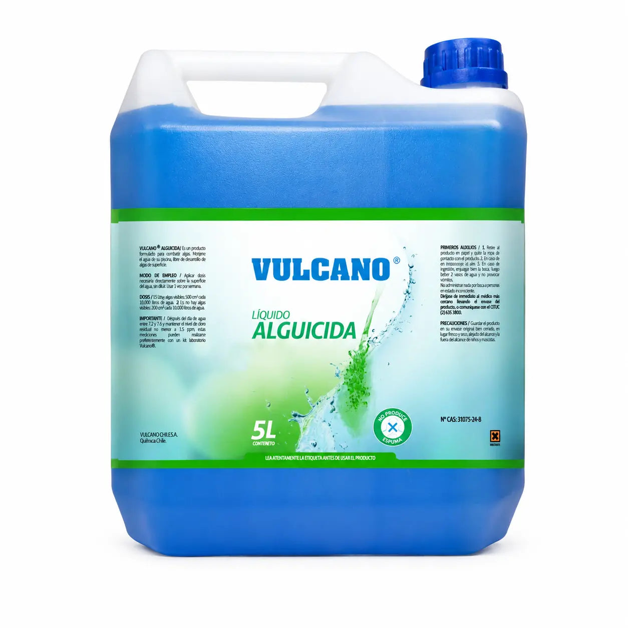 Alguicida Vulcano 5 Litros para Piscina