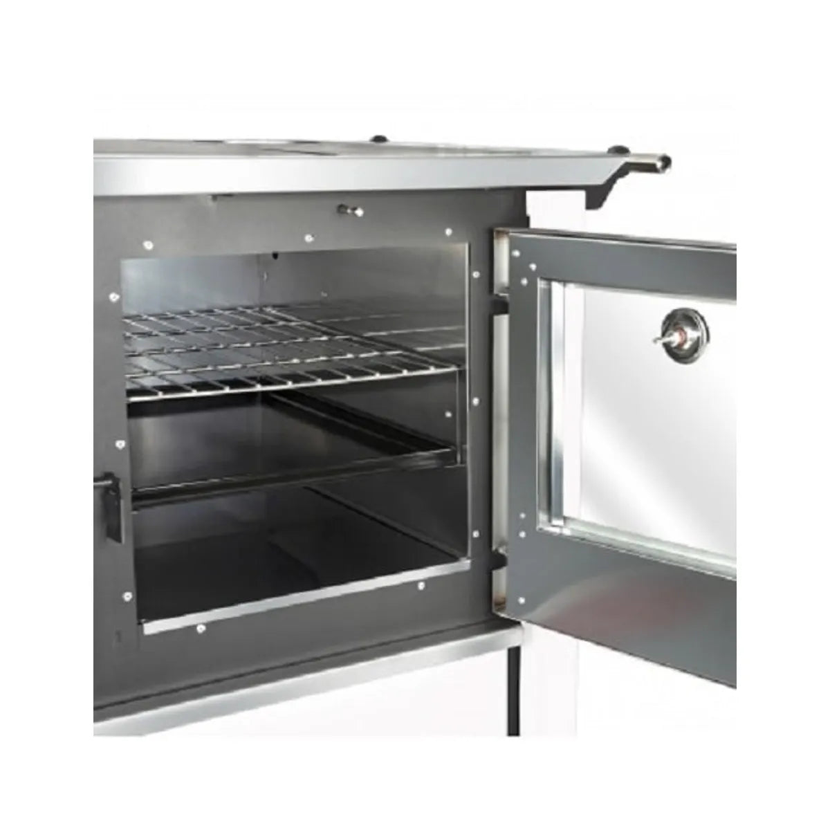 Amesti Cocina a Leña Allegra Blanca | 200 m2 Calefacción
