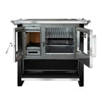 Amesti Cocina a Leña Allegra Negra 1 Plato | Calefacción 200 m2