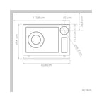 Amesti Cocina a Leña Altima Blanco | 148 m2 Calefacción