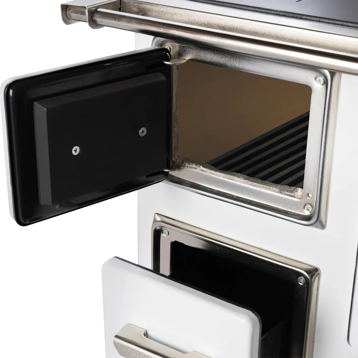 Amesti Cocina a Leña Amorossa Blanco 1 Plato | 74x72x57 cm