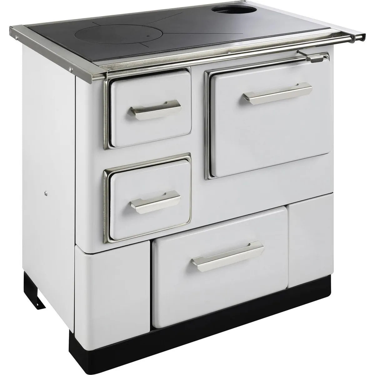 Amesti Cocina a Leña Amorossa Blanco 1 Plato | 74x72x57 cm