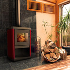 Amesti Estufa a Leña Classic 400 Rojo | 191 m2 Calefacción