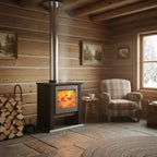 Amesti Estufa a Leña Classic 500 Negro | 223 m2 Calefacción