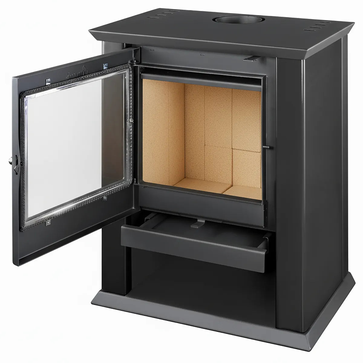 Amesti Estufa a Leña Classic 500 Negro | 223 m2 Calefacción
